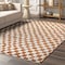 Nuloom Dominique Abstract Checkered Fringe Area Rug 6ft 5in BDSN41B-S606 - alternate 2